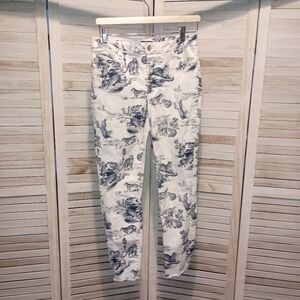 Women's Animal Print Jeans Size S Wild Fable